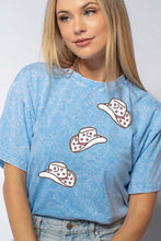 MINERAL WASHED COWBOY HATS SHORT SLEEVE TEE