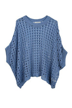 Cropped Crocheted Poncho-Top