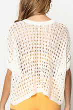 Cropped Crocheted Poncho-Top