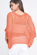 Cropped Crocheted Poncho-Top