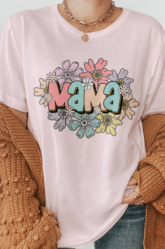 Mama Floral Mom Flower Mothers Day, Graphic Tee