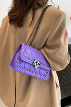 Studded PU Leather Crossbody Bag