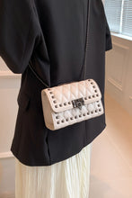 Studded PU Leather Crossbody Bag