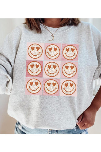 Leopard Smiley SWEATSHIRT