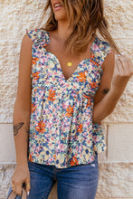 Floral Smocked Cap Sleeve Top